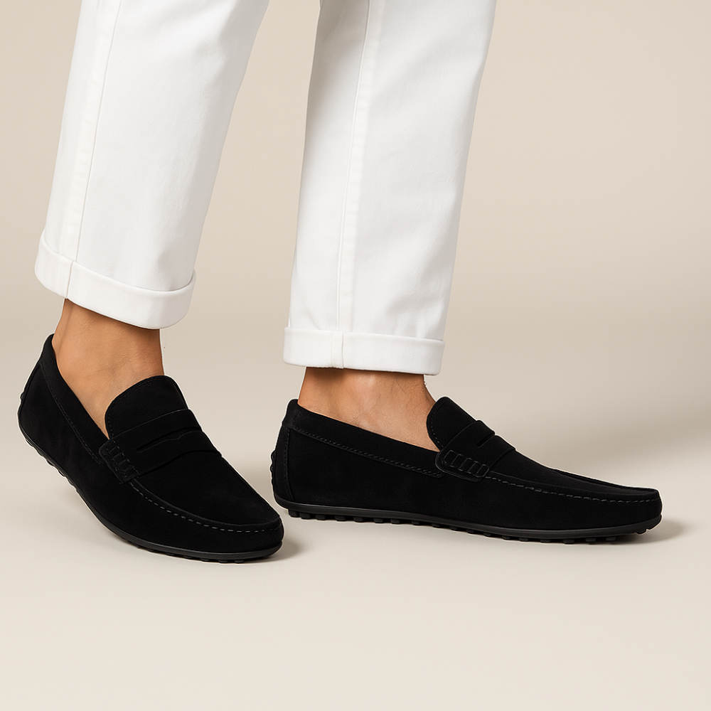 Stylowe męskie loafersy – nowoczesne slip-on codzienne noszenie