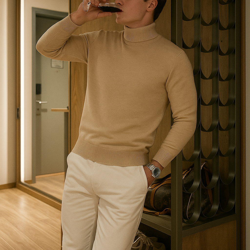 Vemiera | Elegancki sweter z wysokim golfem