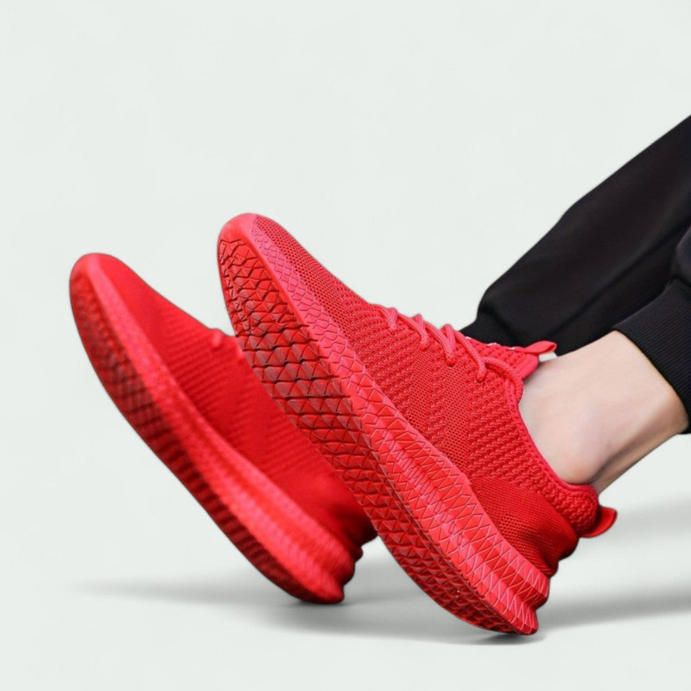Męskie dziane wygodne sneakersy – oddychająca cholewka i elastyczna podeszwa