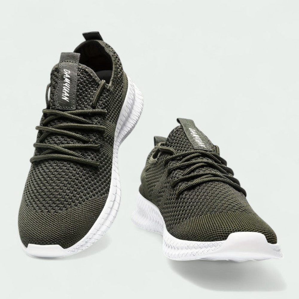 Męskie dziane wygodne sneakersy – oddychająca cholewka i elastyczna podeszwa