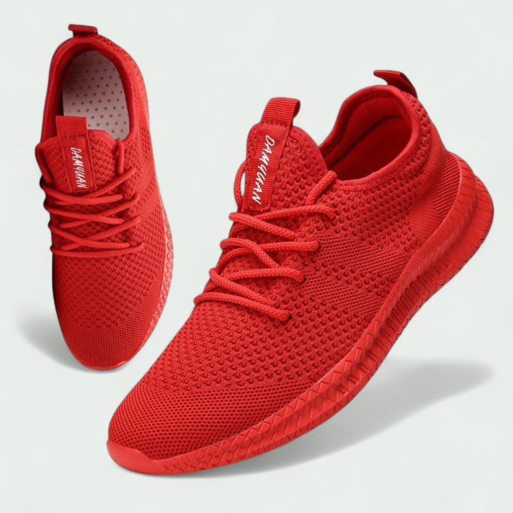 Męskie dziane wygodne sneakersy – oddychająca cholewka i elastyczna podeszwa