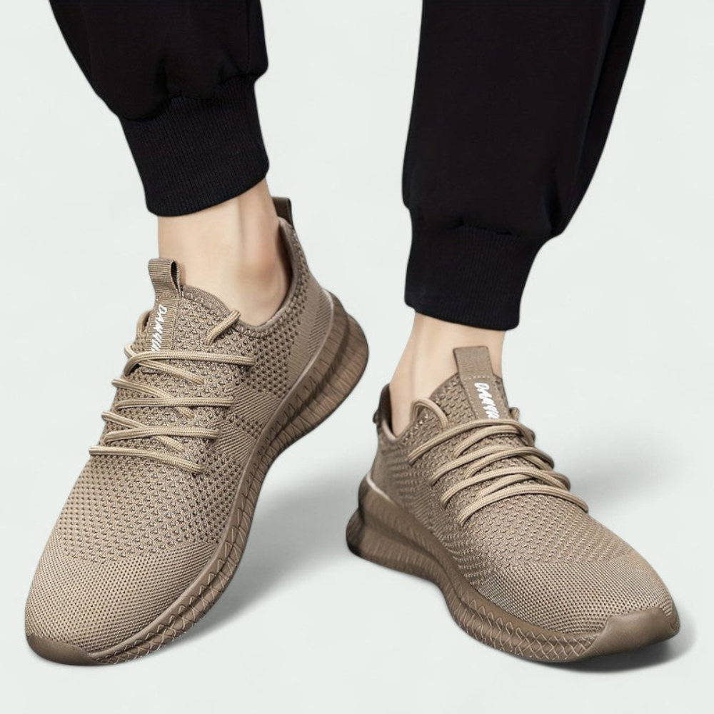 Męskie dziane wygodne sneakersy – oddychająca cholewka i elastyczna podeszwa