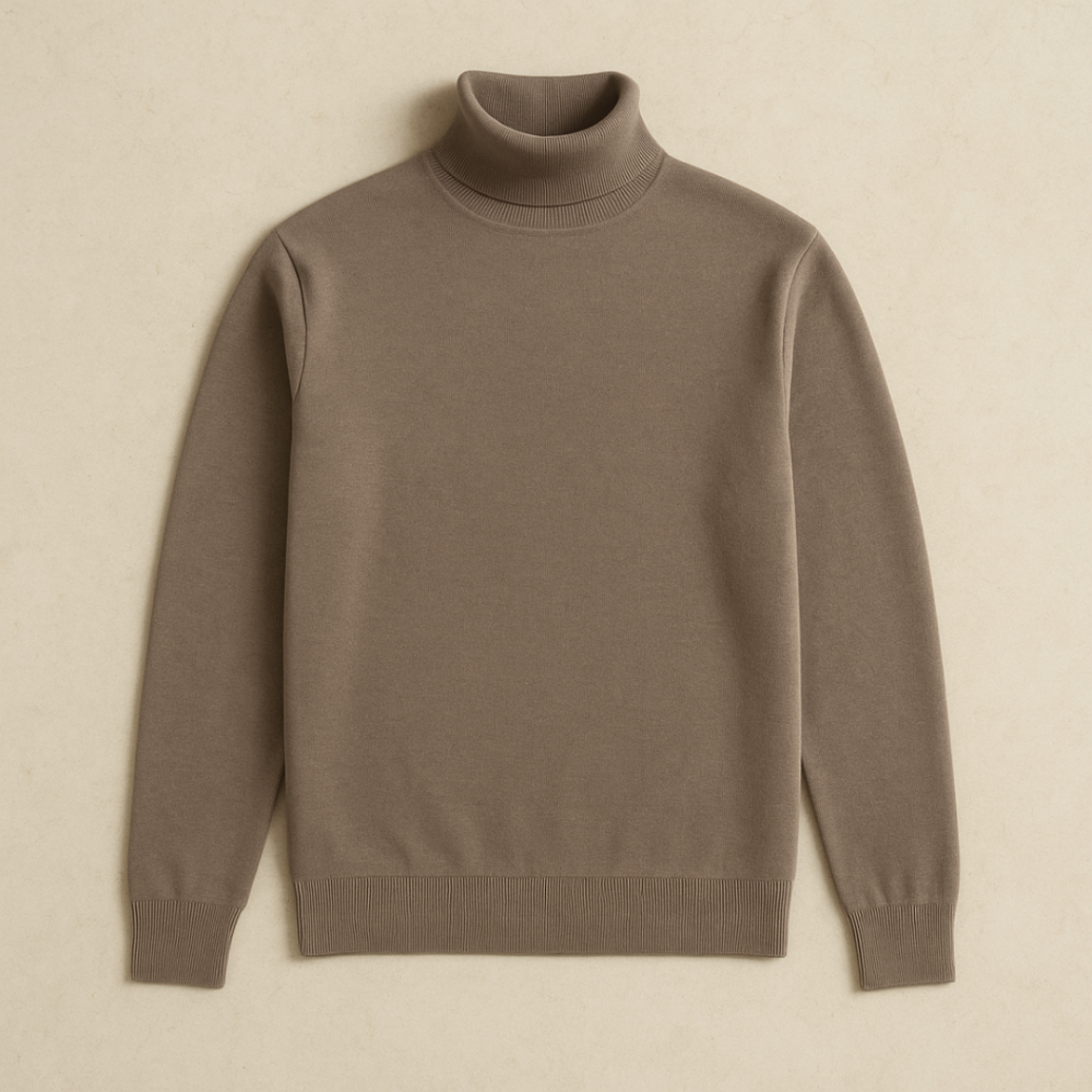Męski Casualowy Sweter z Golfem – Eleganckie Na Co Dzień