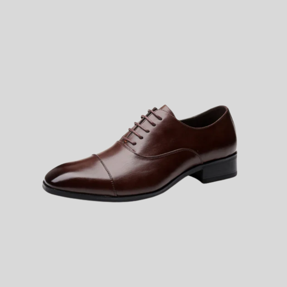 Męskie Eleganckie Buty Skórzane – Klasyczny Design Sznurowany