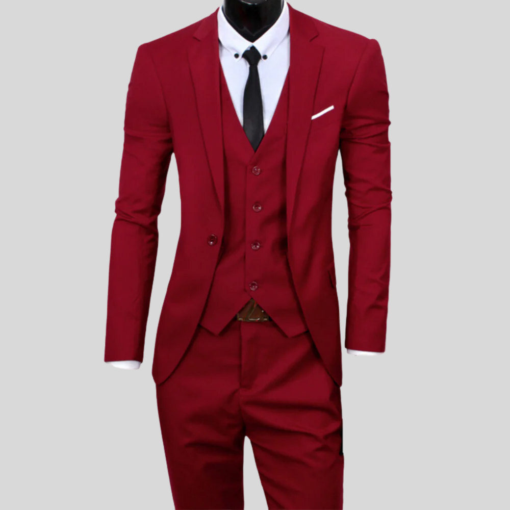 Klasyczny Garnitur Męski – Slim Fit do Biura