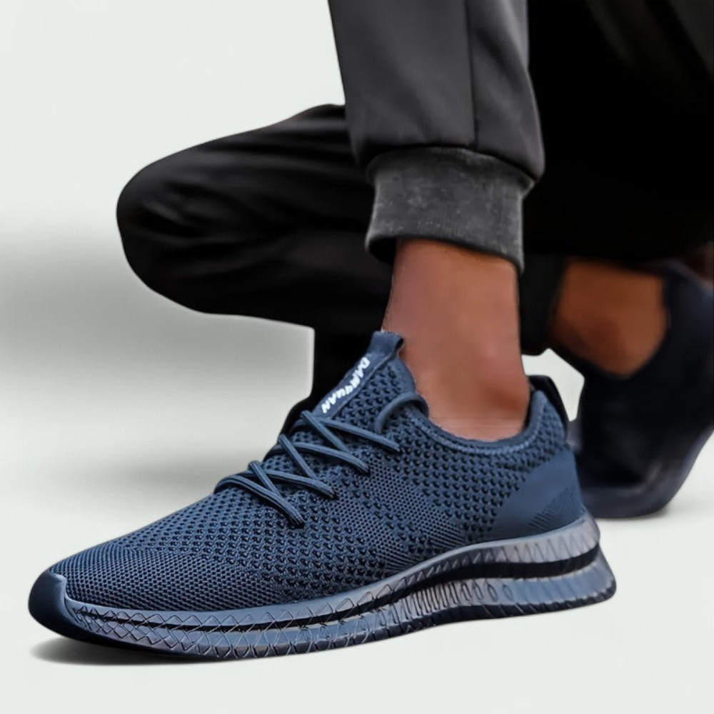 Męskie dziane wygodne sneakersy – oddychająca cholewka i elastyczna podeszwa