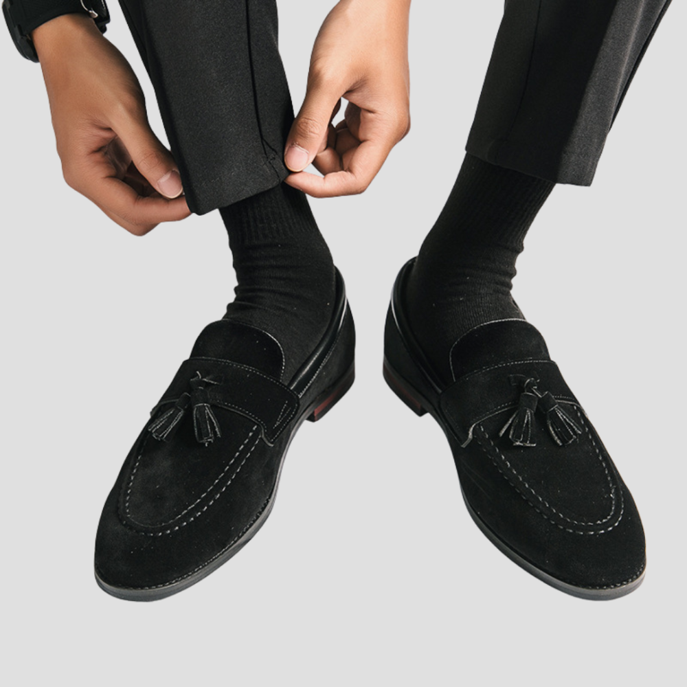 Eleganckie Męskie Loafery – Model na Supełki Slip-On