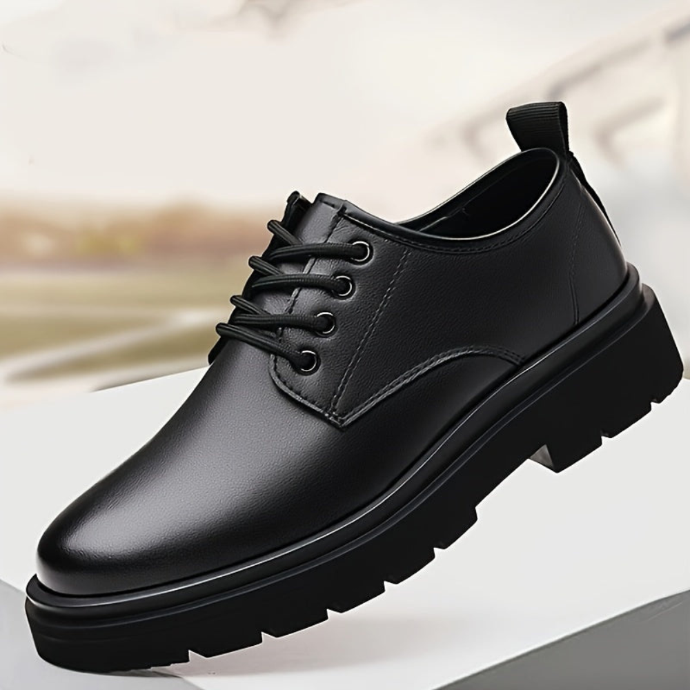 Męskie Skórzane Buty na Sznurowadła – Eleganckie na Co Dzień