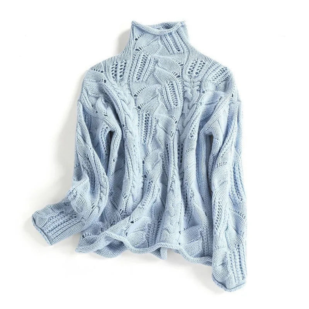 Damski Dzianinowy Sweter Casual – Przytulny i Modny Golf