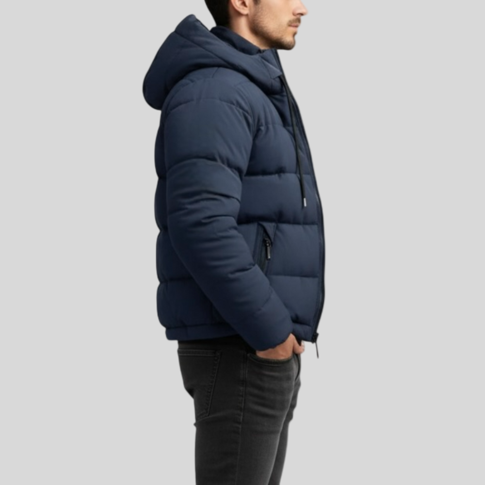 Lekki Płaszcz Puchowy dla Mężczyzn – Styl Casual