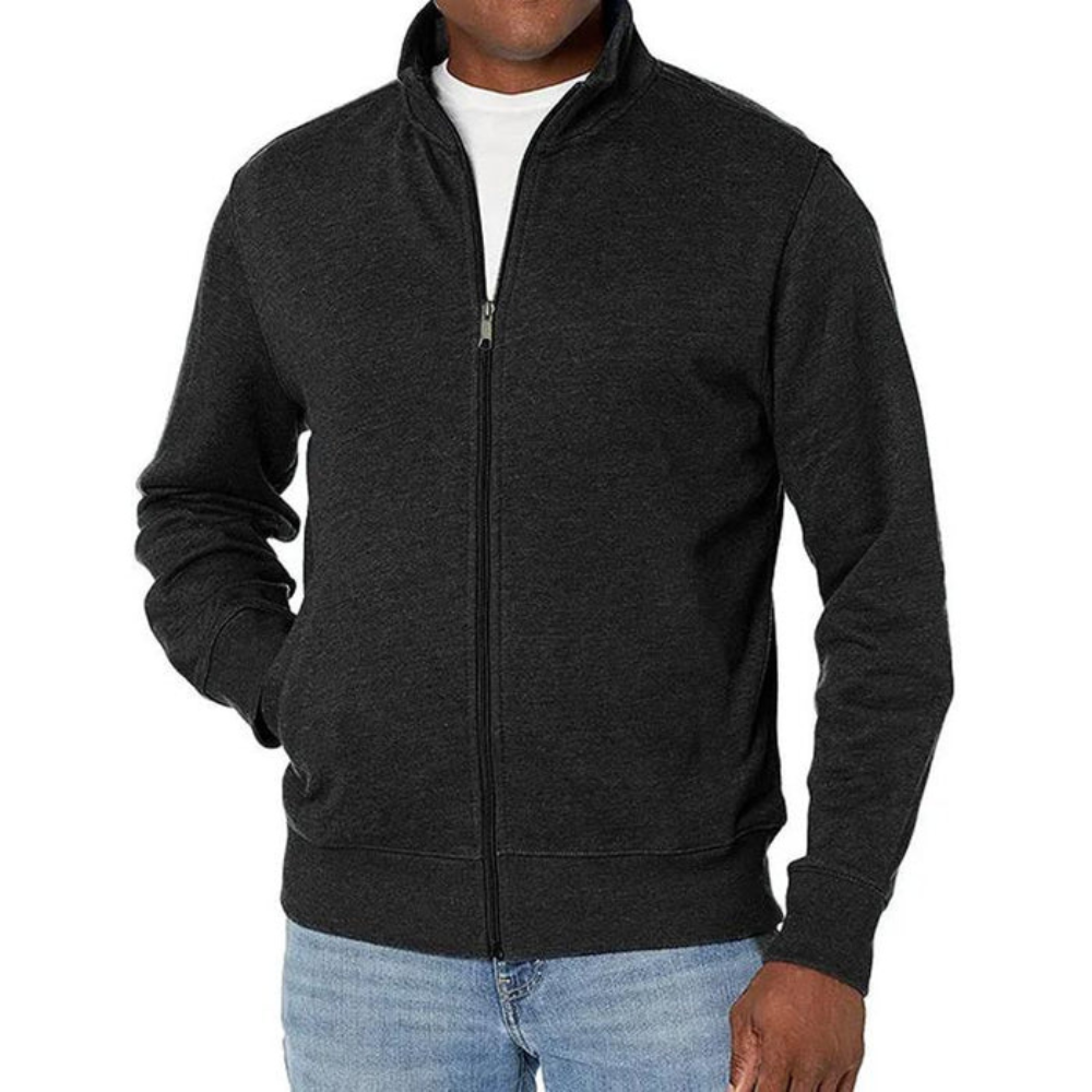 Męska casualowa zip-up kurtka – codzienna lekka odzież