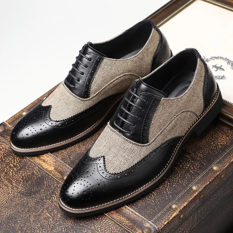 Vemiera | Klasyczne męskie półbuty sznurowane – elegancja vintage na co dzień