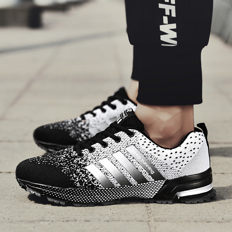 Męskie sportowe casualowe buty – fly woven, oddychające i lekkie