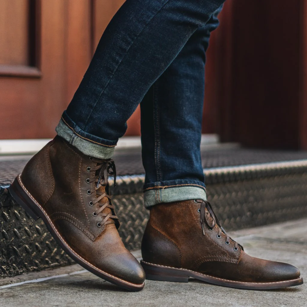 Męskie Skórzane Buty – Trwałe Buty Na Sznurowadła