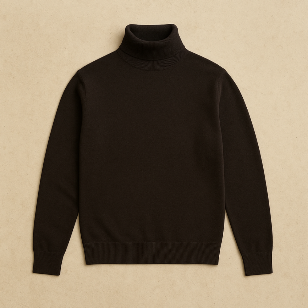 Męski Casualowy Sweter z Golfem – Eleganckie Na Co Dzień