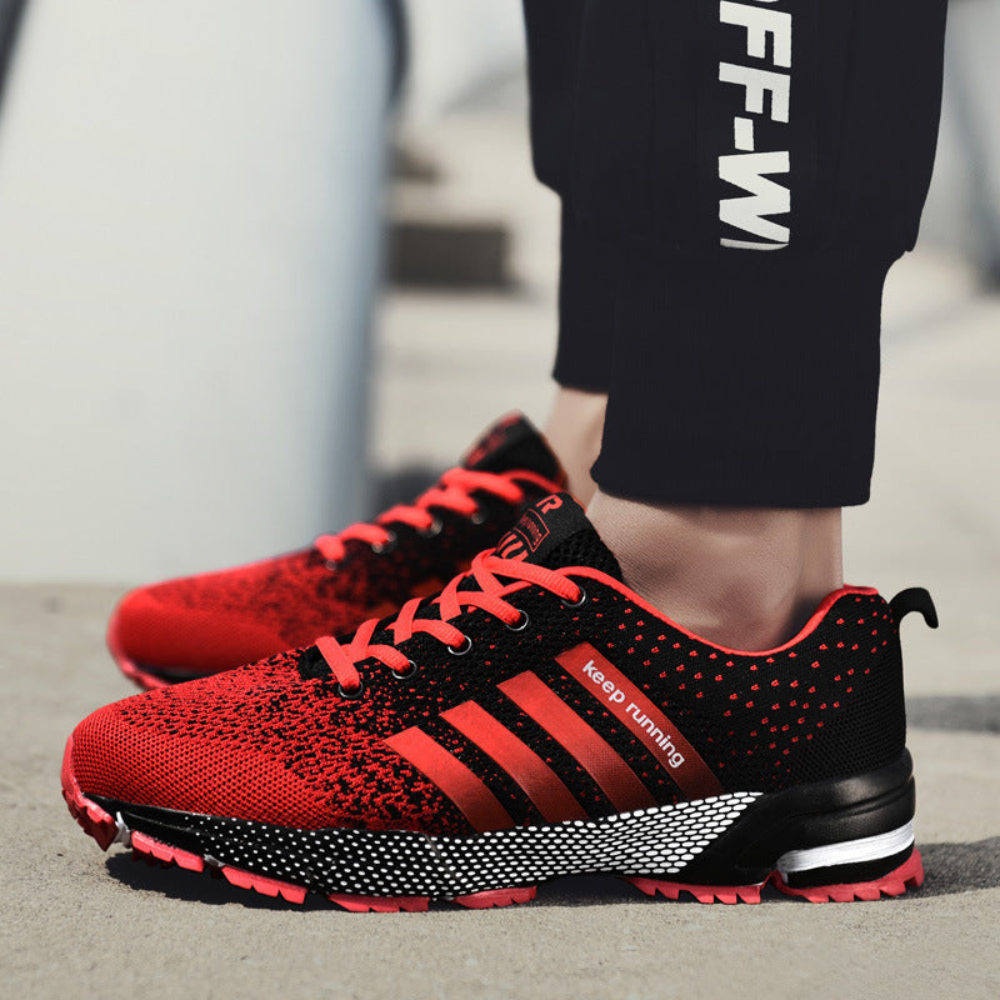 Męskie sportowe casualowe buty – fly woven, oddychające i lekkie