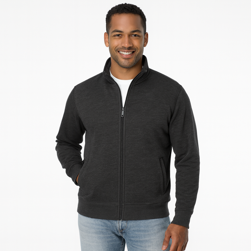 Męska casualowa zip-up kurtka – codzienna lekka odzież