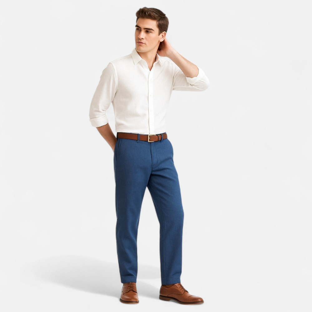 Męskie slim-fit spodnie – nowoczesne dopasowane casualowe spodnie pants