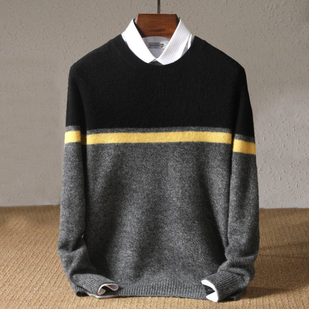 Sweter męski Franco Bianchi z wełny – Elegancki i ciepły