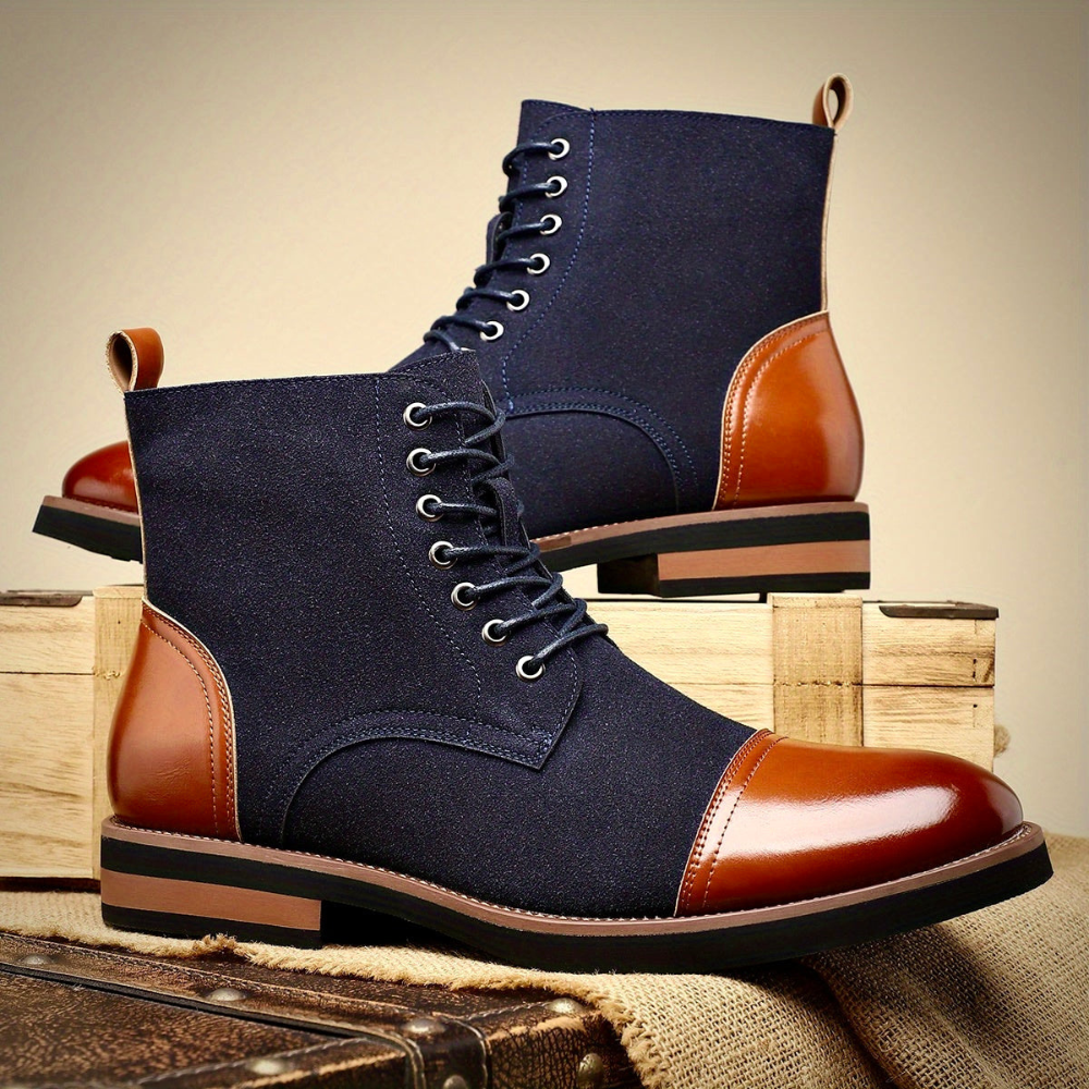 Męskie sznurowane buty – stylowe casualowe obuwie zimowe