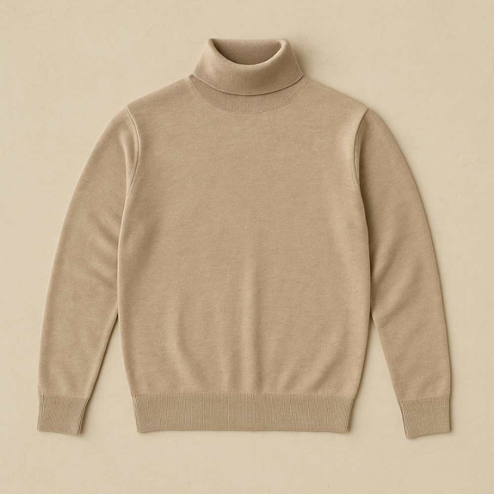 Męski Casualowy Sweter z Golfem – Eleganckie Na Co Dzień