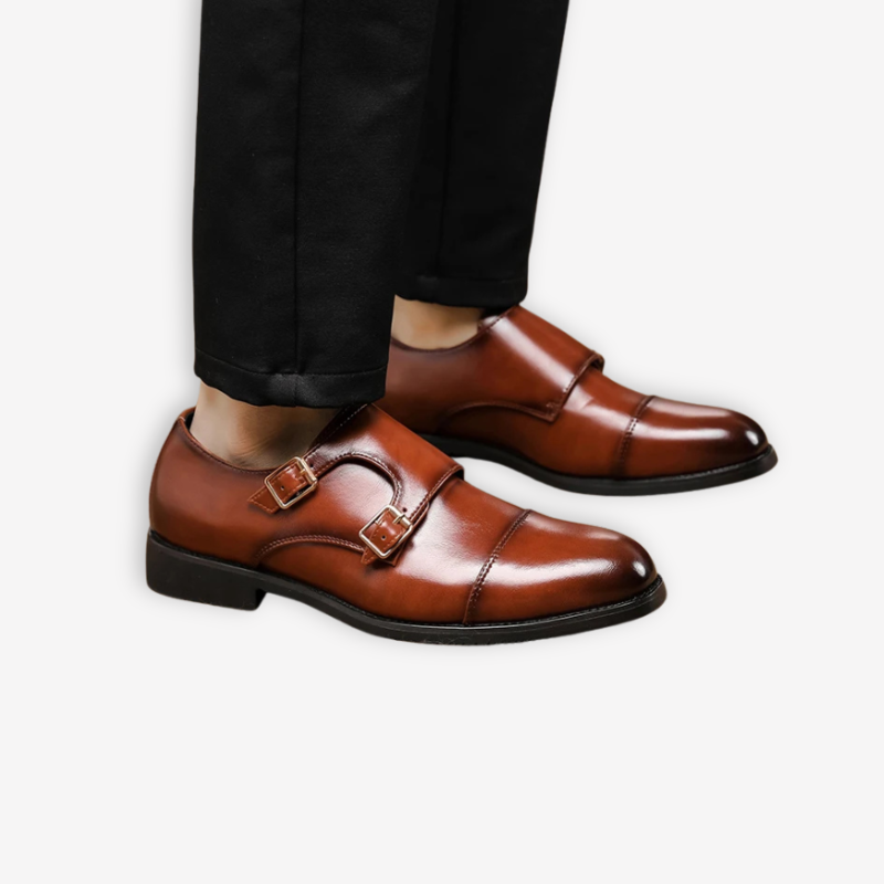 Męskie Buty z Podwójną Klamrą | Obuwie