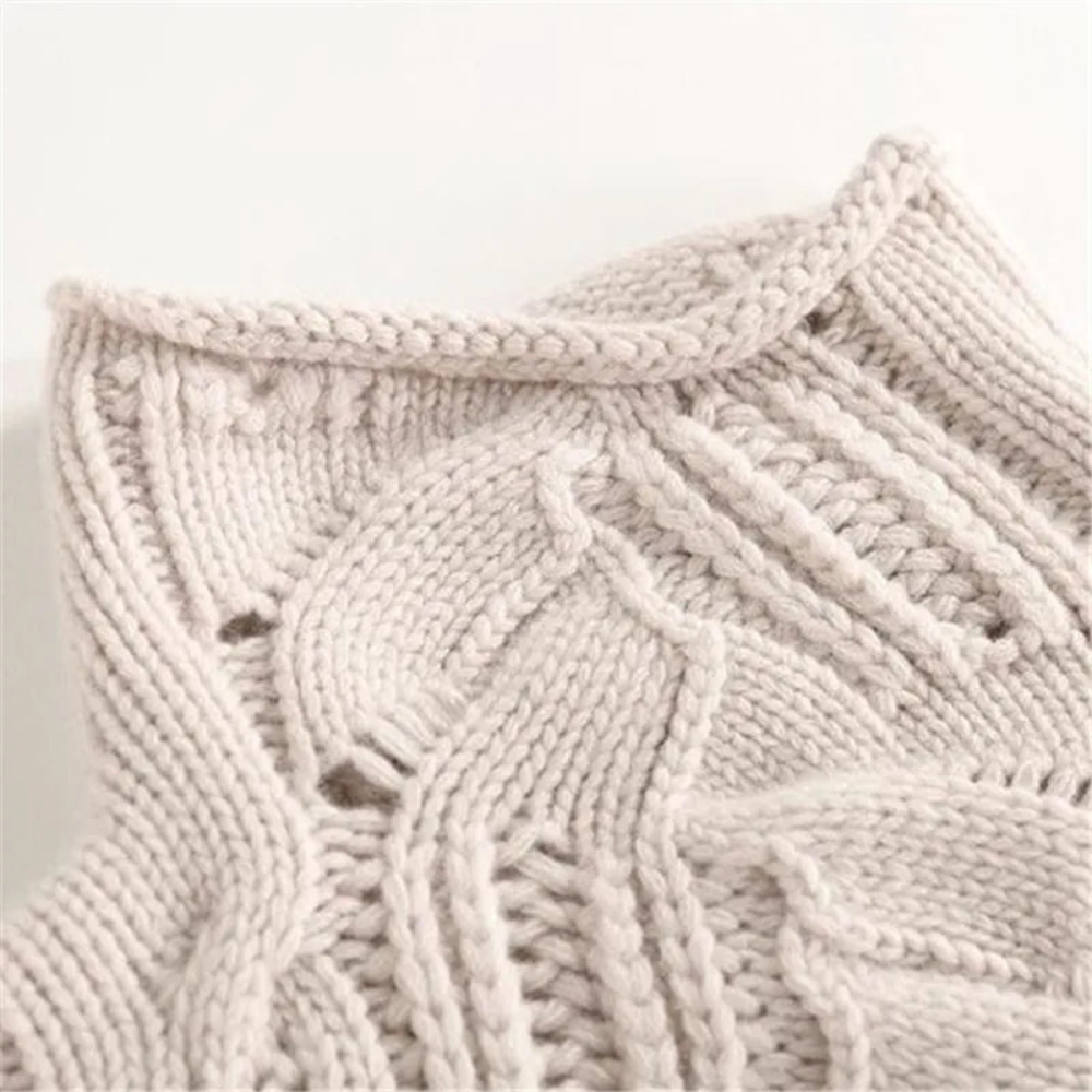 Damski Dzianinowy Sweter Casual – Przytulny i Modny Golf
