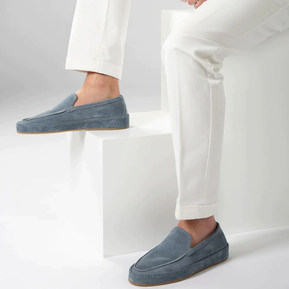 Męskie slip-on loafersy – wygodne codzienne casualowe buty