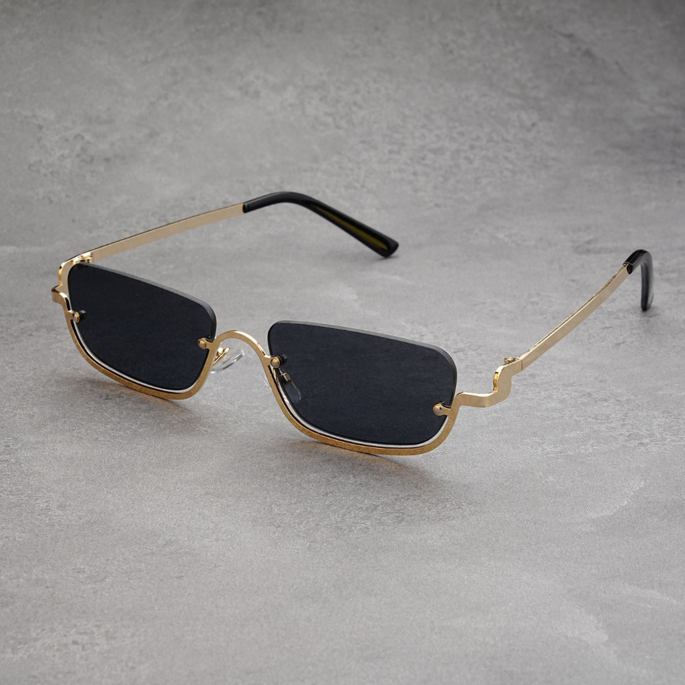 Męskie modne okulary przeciwsłoneczne – elegancki design metalowych oprawek