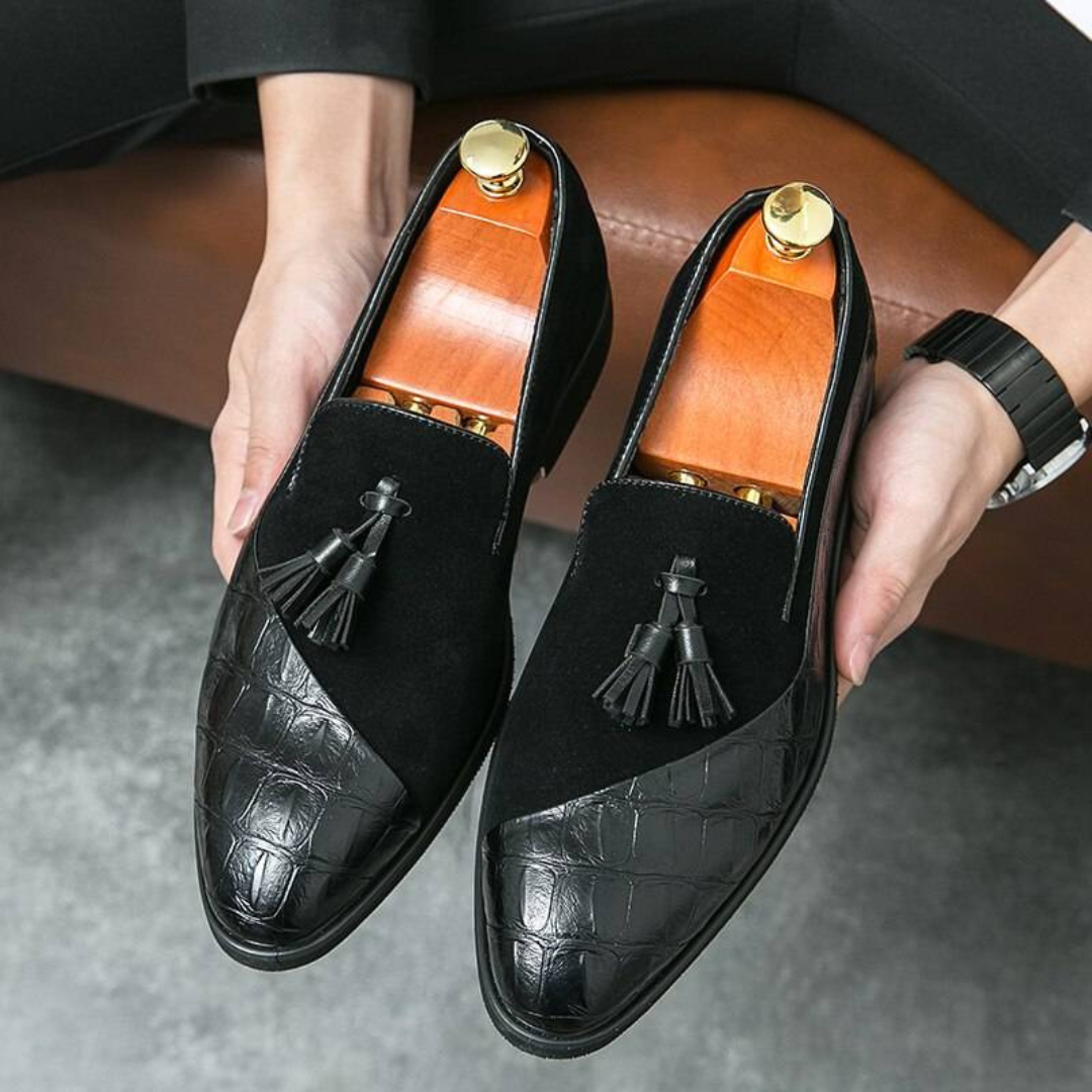 Stylowe Męskie Mokasyny – Wsuwane Buty Casual Z Frędzlami