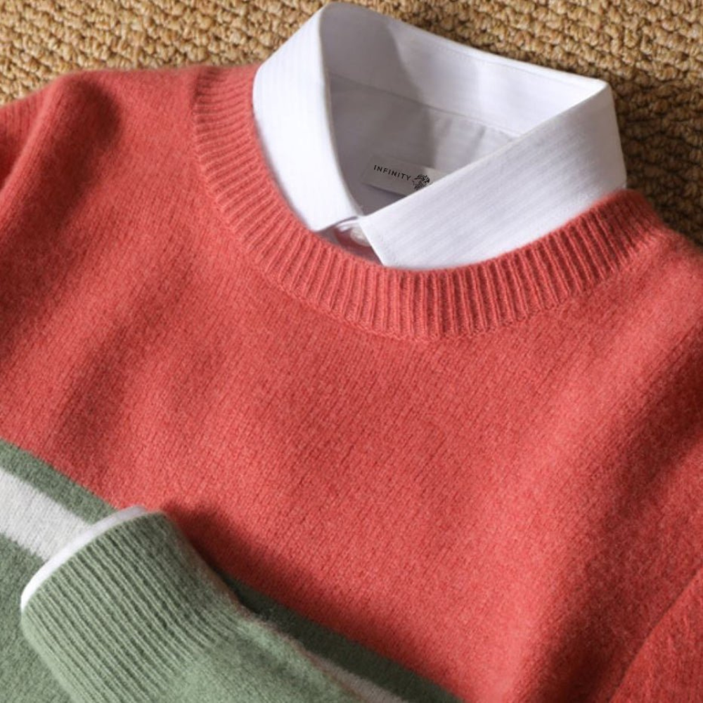 Sweter męski Franco Bianchi z wełny – Elegancki i ciepły