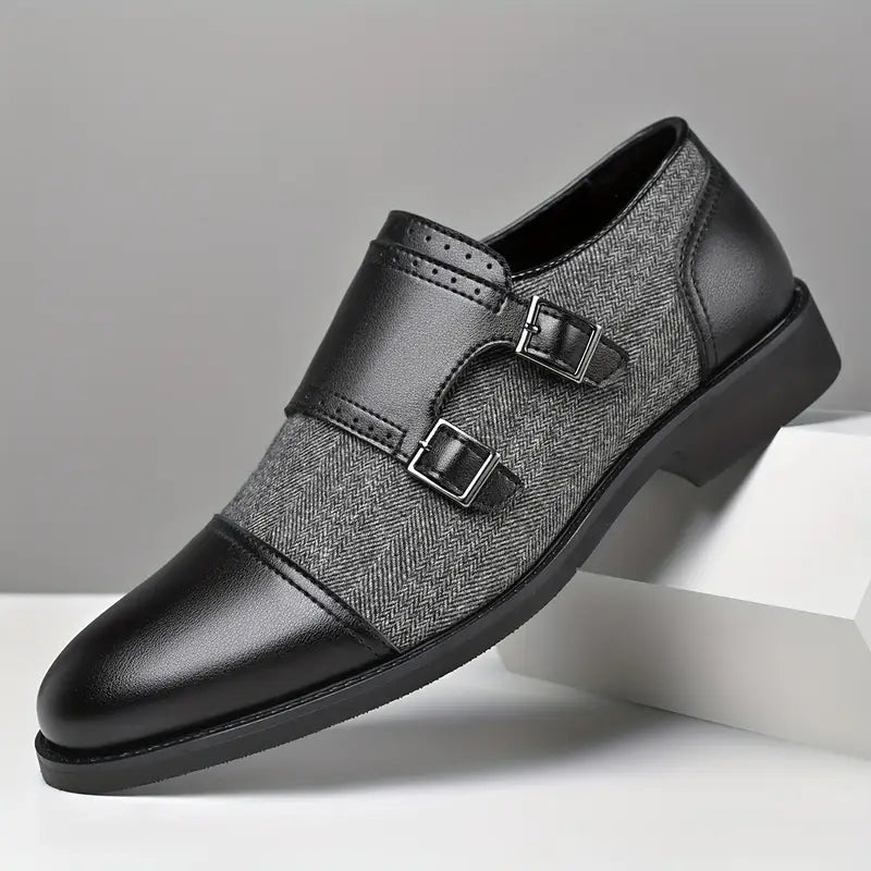 Vemiera | Męskie mokasyny wsuwane z klamrą – elegancja i wygoda w stylu retro