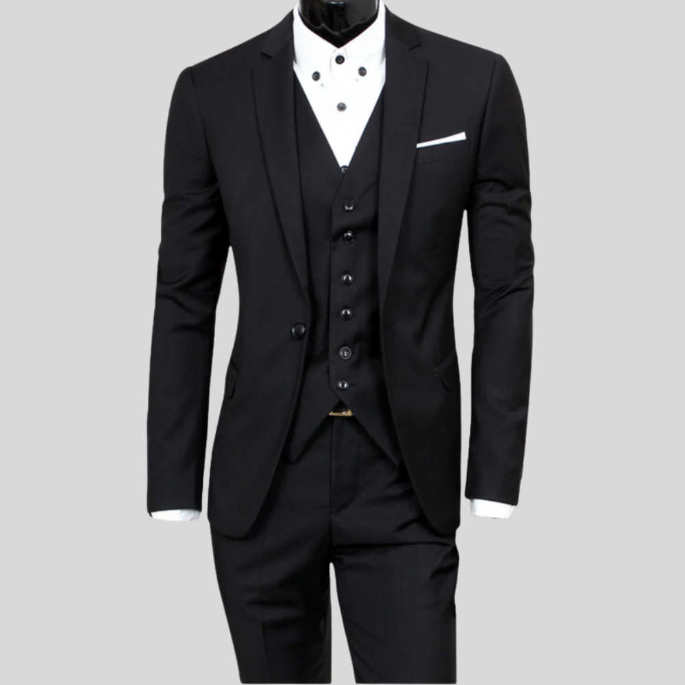 Klasyczny Garnitur Męski – Slim Fit do Biura