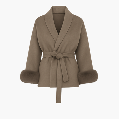 Damski płaszcz wiązany – nowoczesny wygląd na chłodne dni