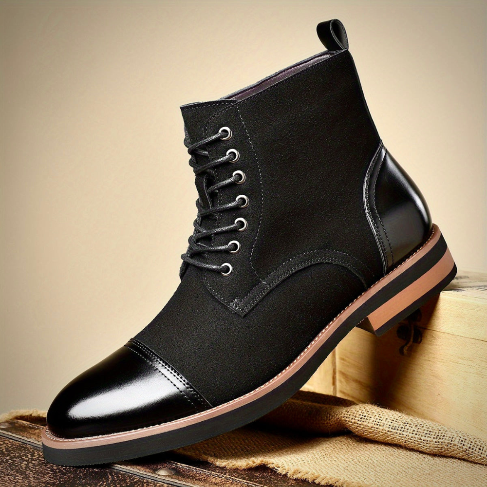 Męskie sznurowane buty – stylowe casualowe obuwie zimowe