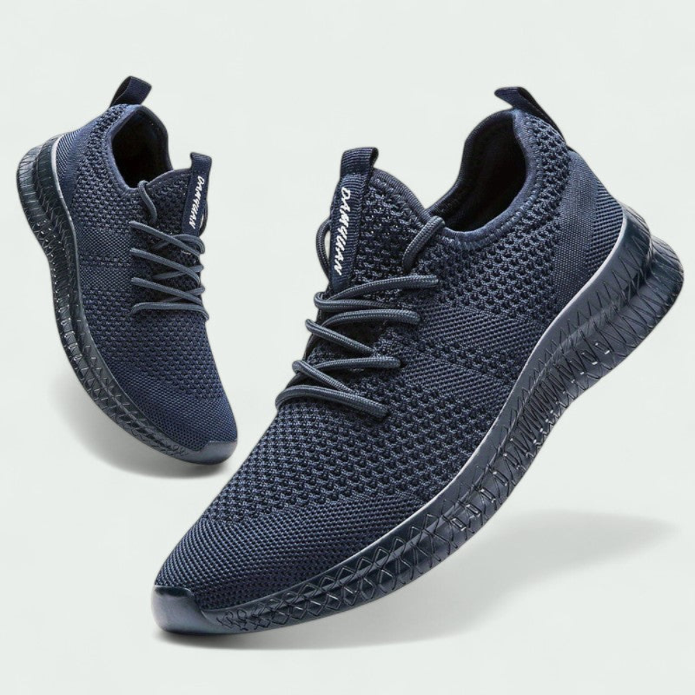 Męskie dziane wygodne sneakersy – oddychająca cholewka i elastyczna podeszwa