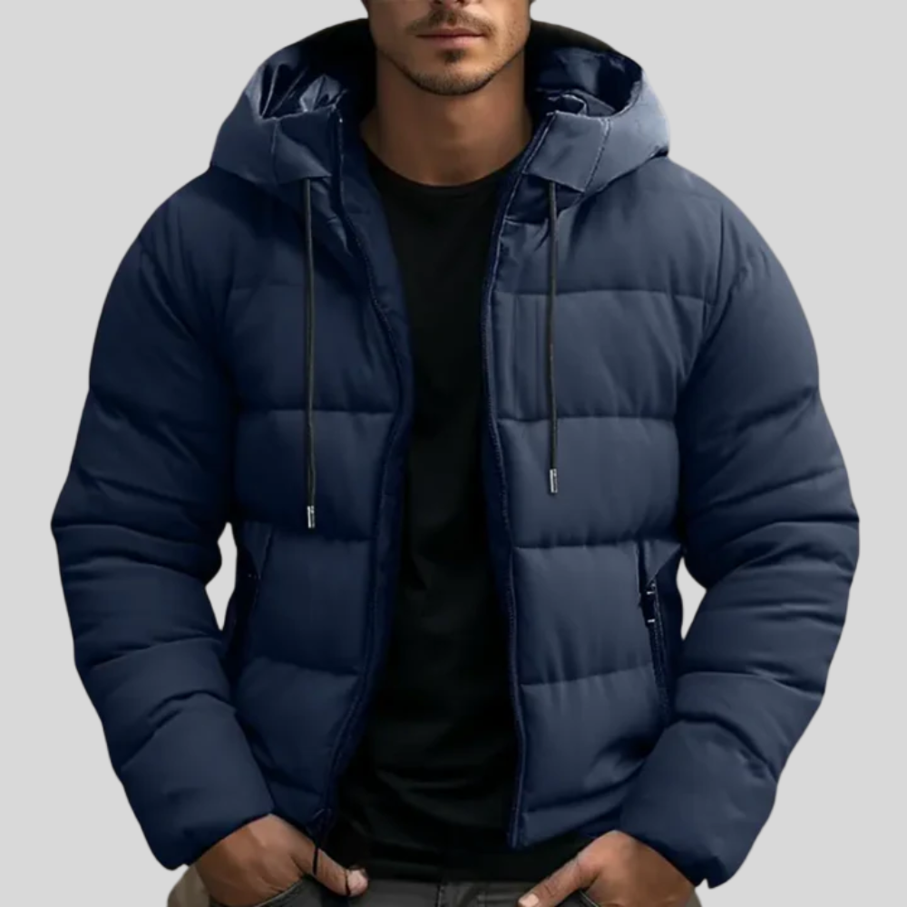 Lekki Płaszcz Puchowy dla Mężczyzn – Styl Casual
