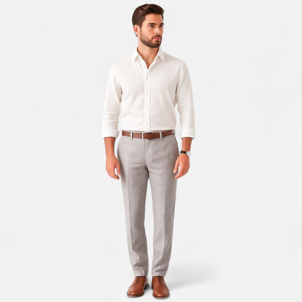 Męskie slim-fit spodnie – nowoczesne dopasowane casualowe spodnie pants