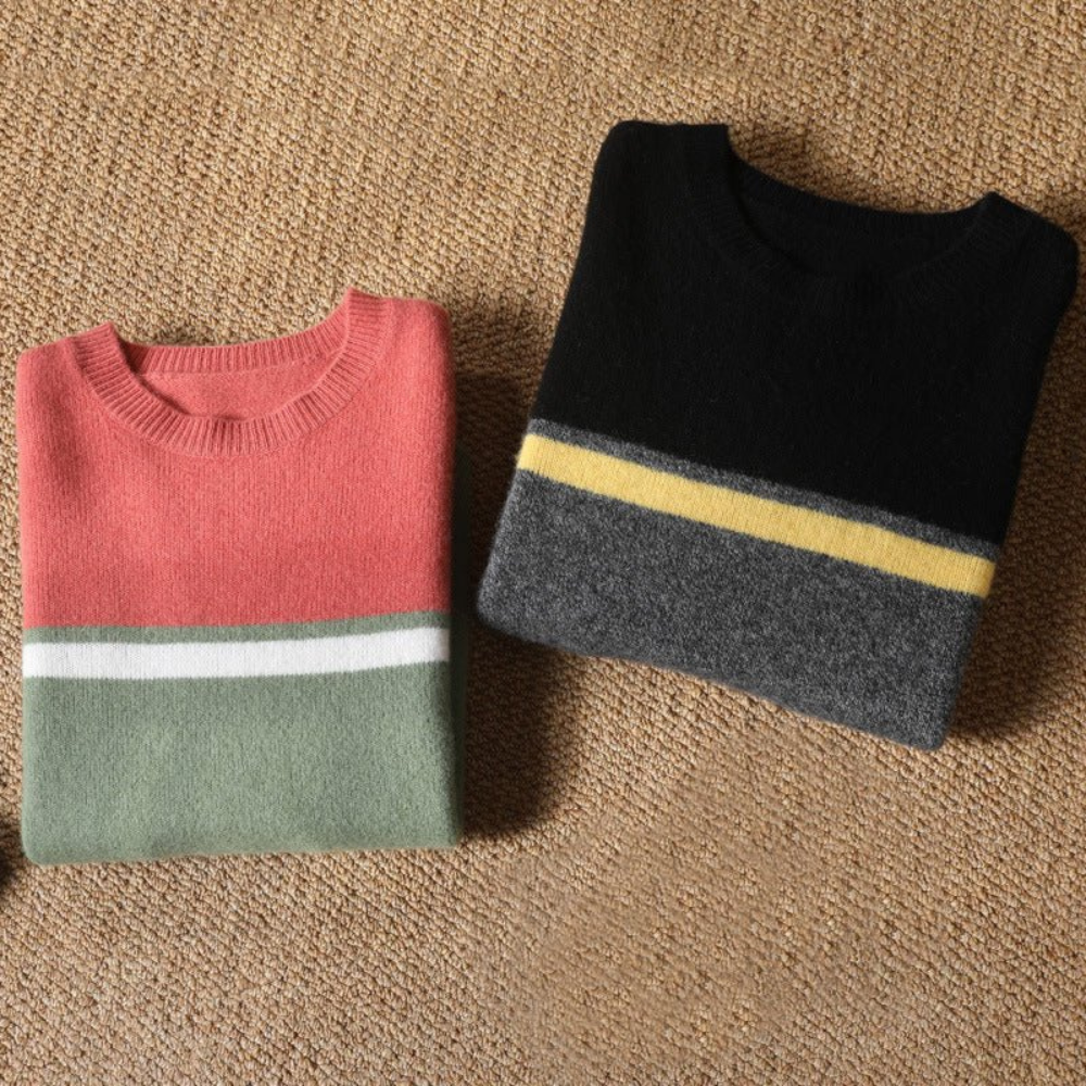 Sweter męski Franco Bianchi z wełny – Elegancki i ciepły