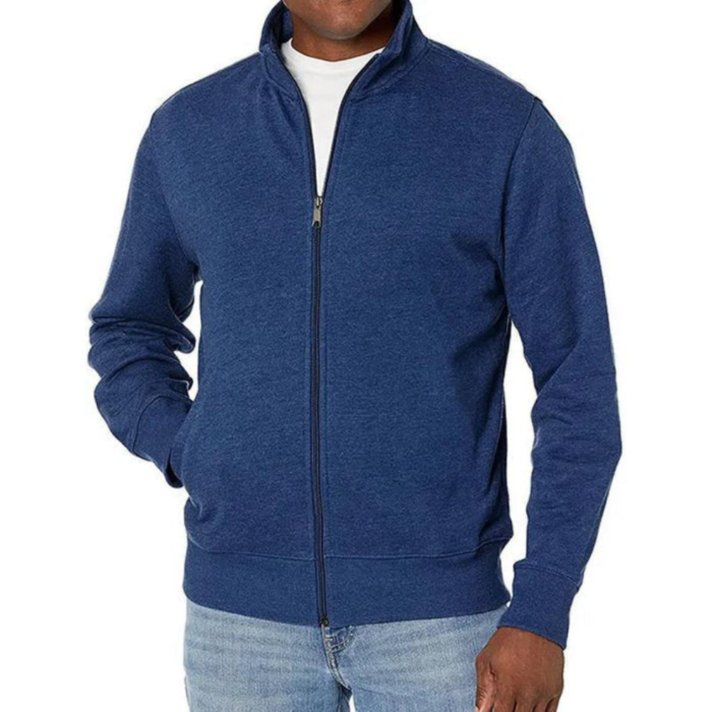 Męska casualowa zip-up kurtka – codzienna lekka odzież