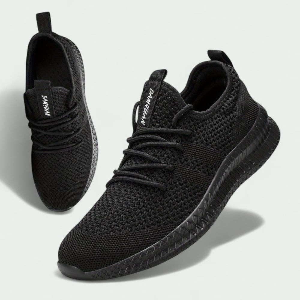 Męskie dziane wygodne sneakersy – oddychająca cholewka i elastyczna podeszwa