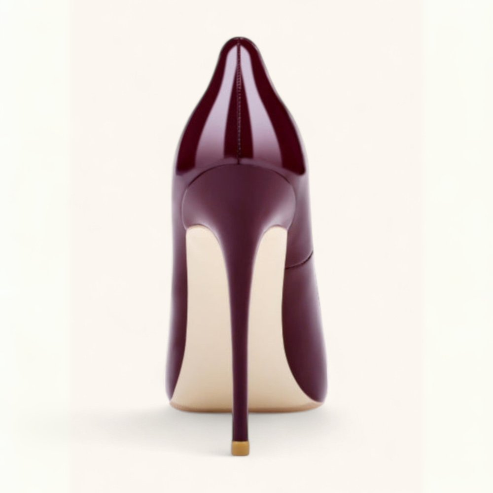 Damskie błyszczące high heels – eleganckie pointed toe czółenka