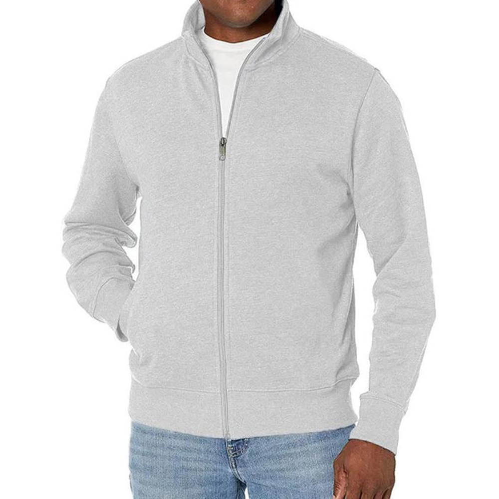 Męska casualowa zip-up kurtka – codzienna lekka odzież