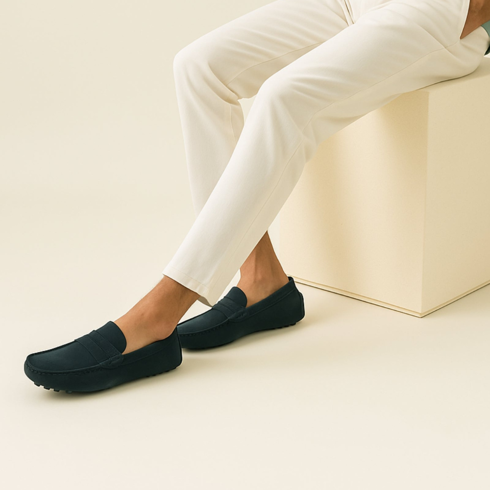 Stylowe męskie loafersy – nowoczesne slip-on codzienne noszenie