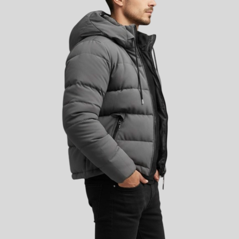 Lekki Płaszcz Puchowy dla Mężczyzn – Styl Casual