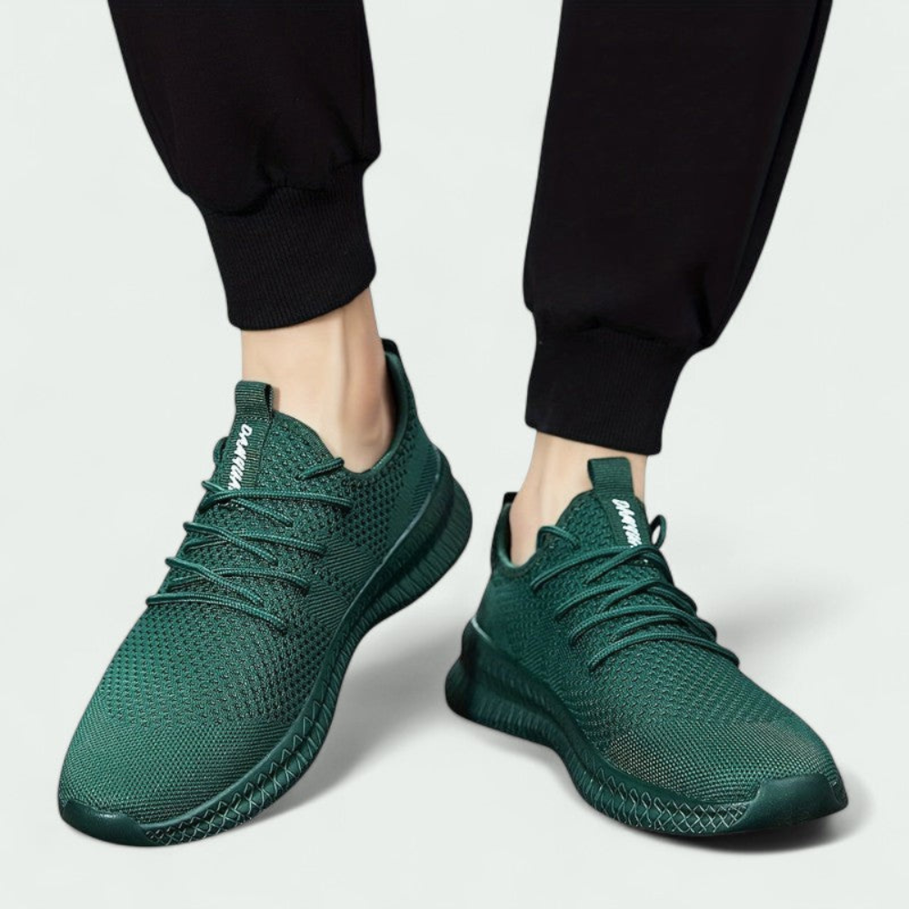 Męskie dziane wygodne sneakersy – oddychająca cholewka i elastyczna podeszwa