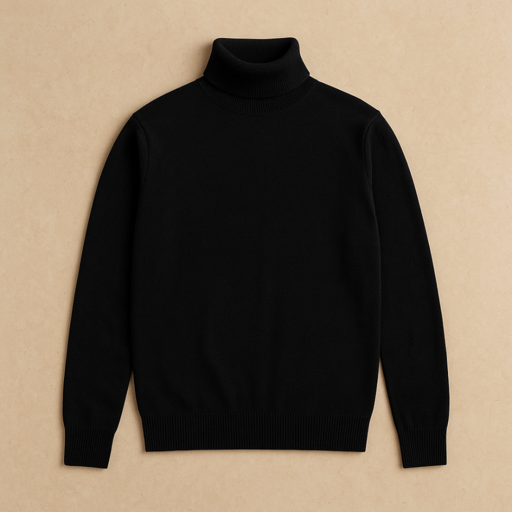 Męski Casualowy Sweter z Golfem – Eleganckie Na Co Dzień