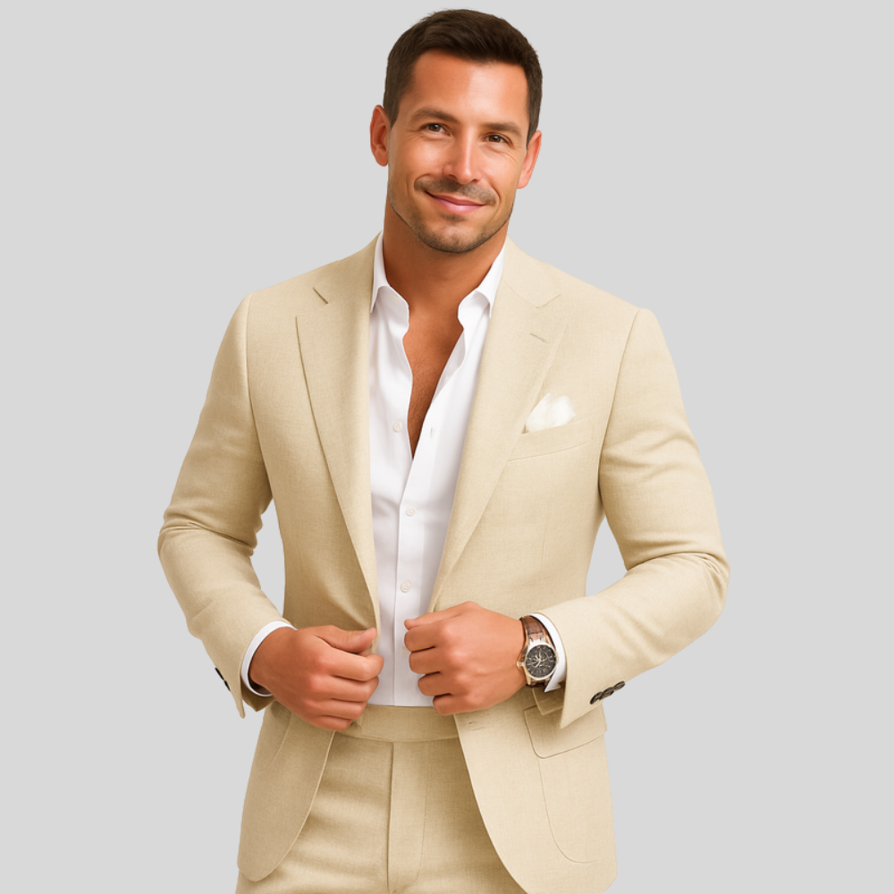 Męski Garnitur Slim Fit – Profesjonalny Styl