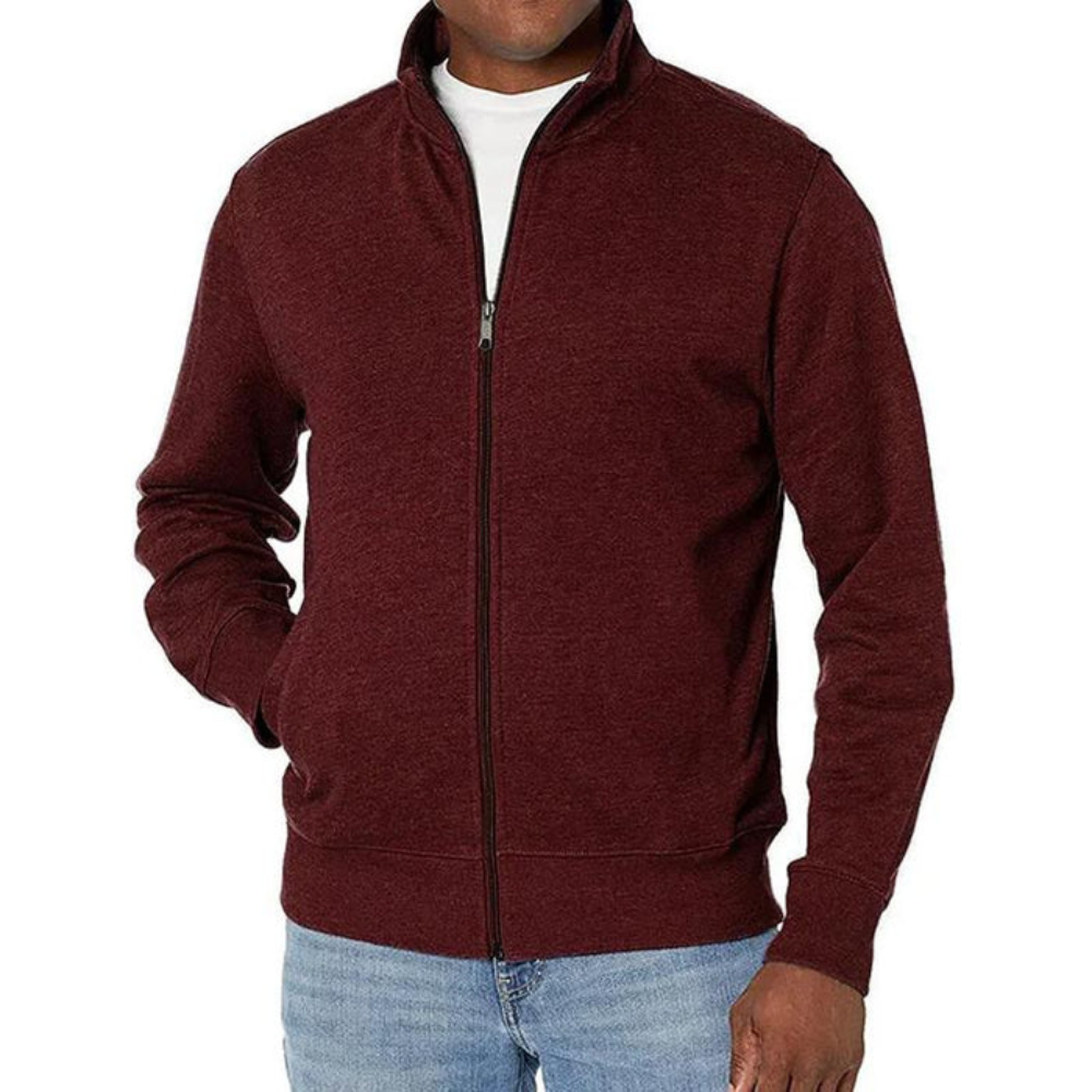 Męska casualowa zip-up kurtka – codzienna lekka odzież