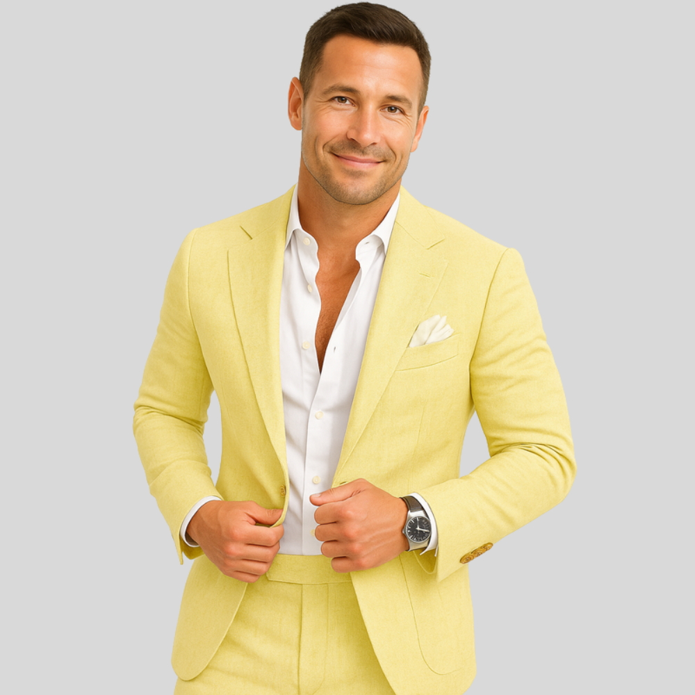 Męski Garnitur Slim Fit – Profesjonalny Styl